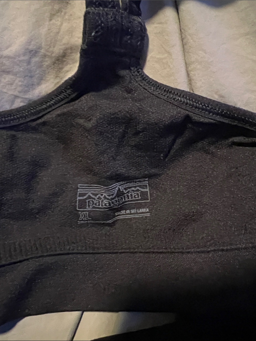 Patagonia Black Floral-Texture Wireless Sports Bralette - Picture 4 of 4